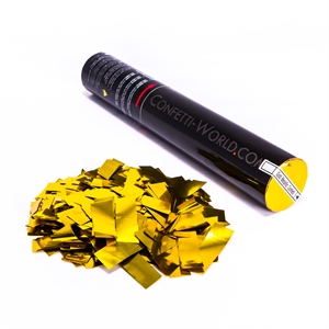 30cm Confetti Shooter Metal Gold