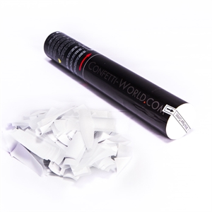30cm Confetti Shooter Paper White BIO
