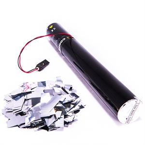 40cm El Shooter Silver Confetti