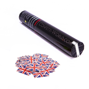 Confetti Shooter 30cm w. BIO Flag UK