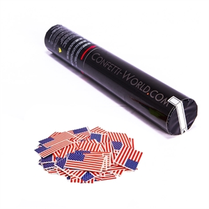 Confetti Shooter 30cm w. BIO Flag US